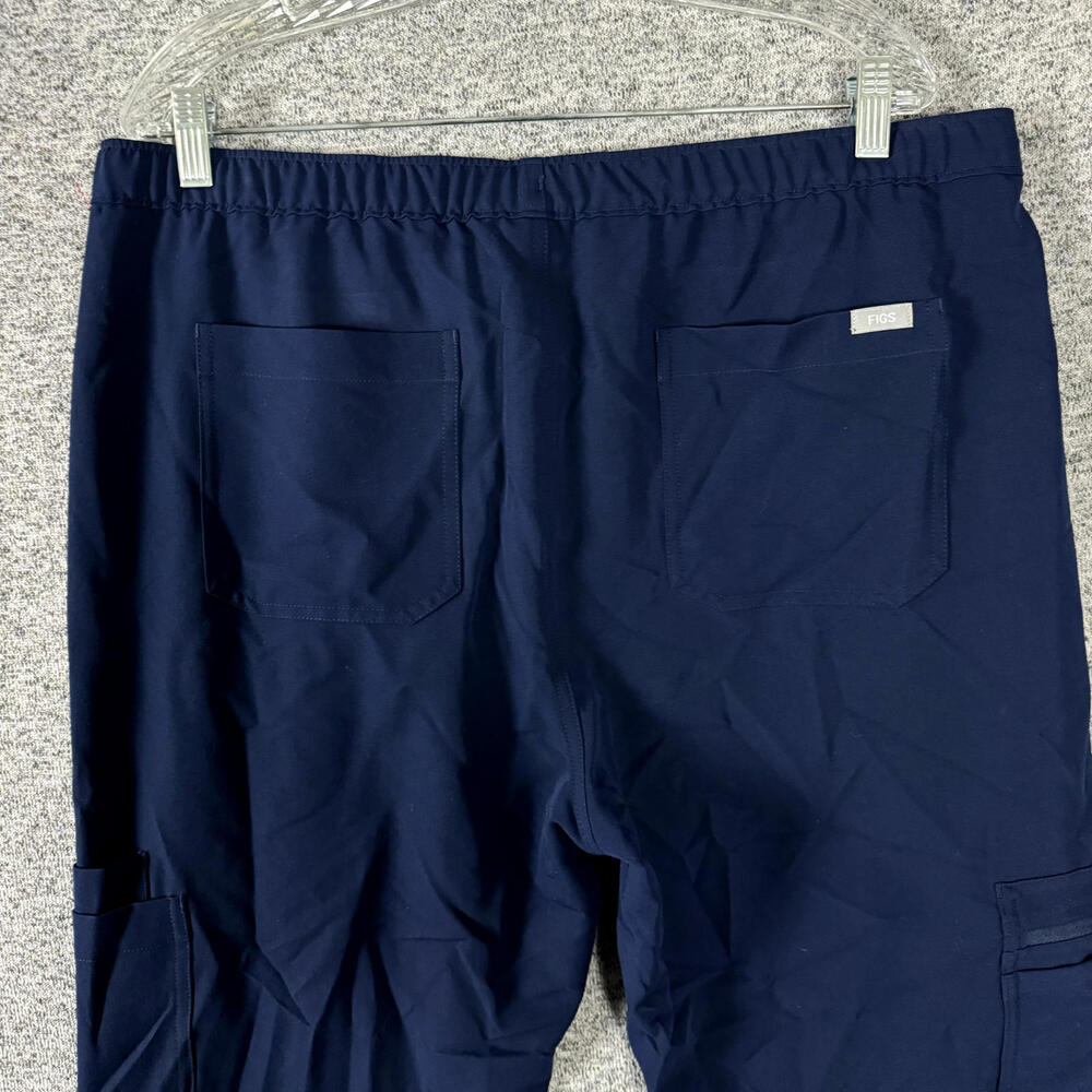 NEW Figs Men's Size XL Dark Blue Polyester Cairo Cargo Scrub Pants - Picture 4 of 11